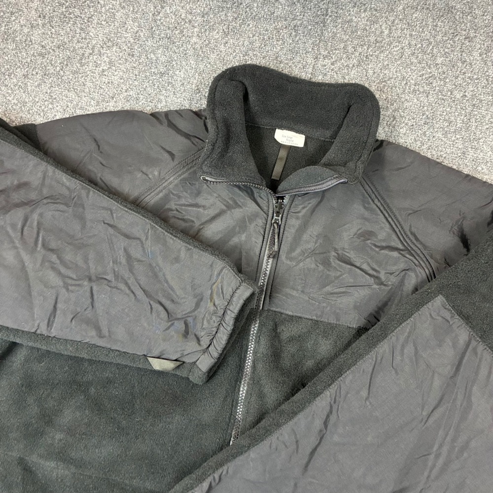 US Navy Polartec Fleece Parka Liner Jacket Black Large Reg NSN 8415-01-539-4058